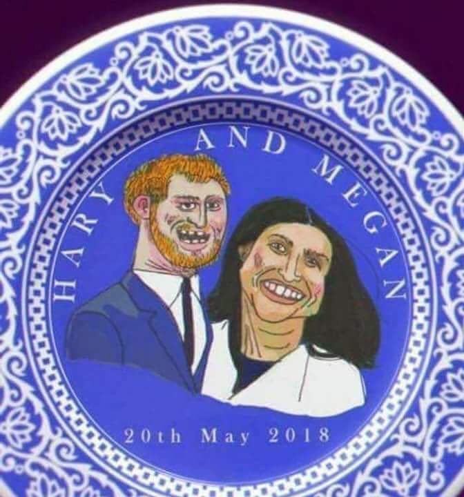 Royal Wedding Commemorative plate by @kibooki