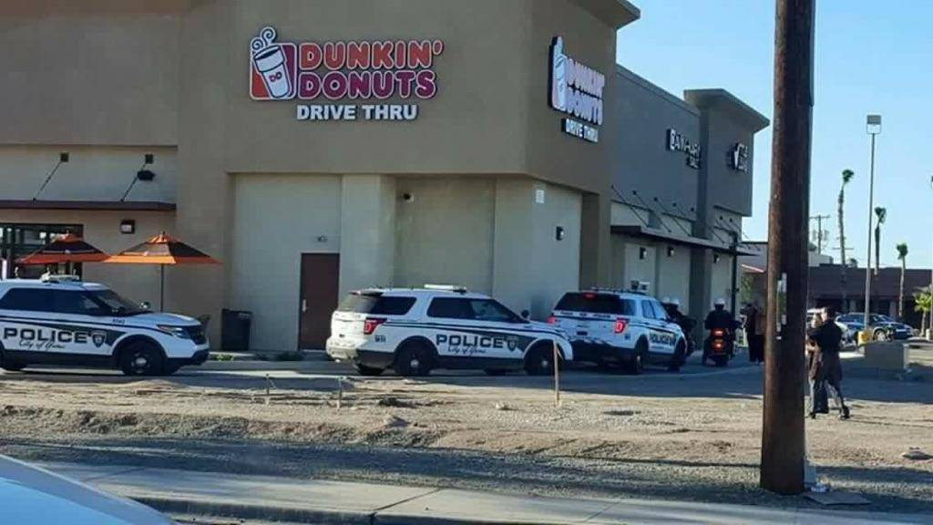 cops at donut shop - Dunkin Donuts Drive Thru Policeo Police