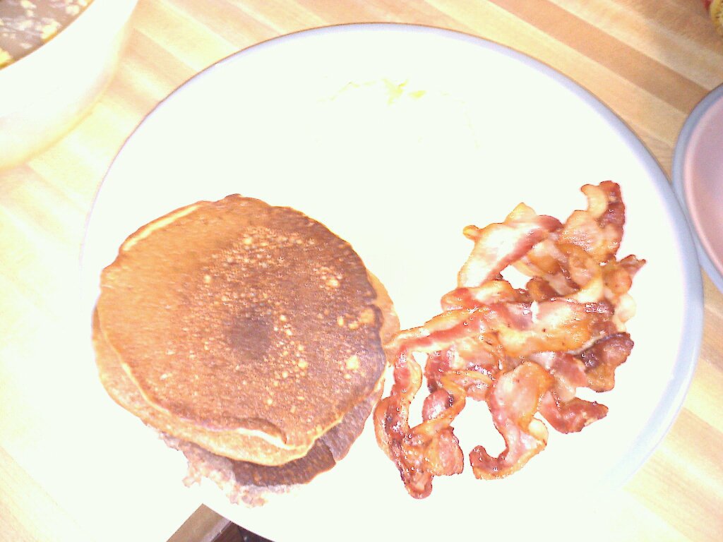 Pancakes and bacon