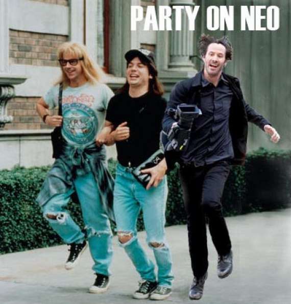 happy keanu - Party On Neo
