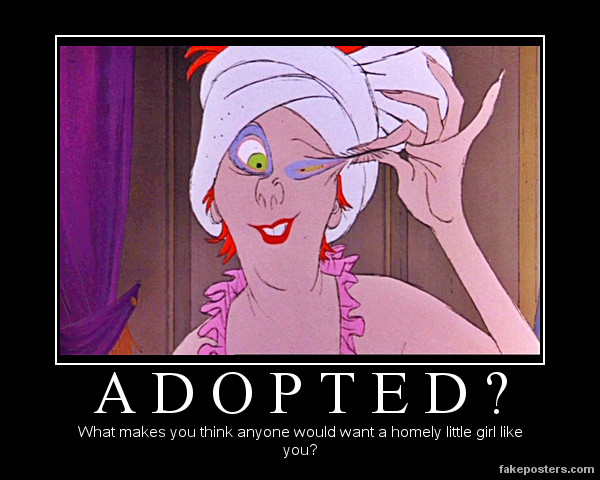 A demotivational of Madame Medusa from the Rescuers