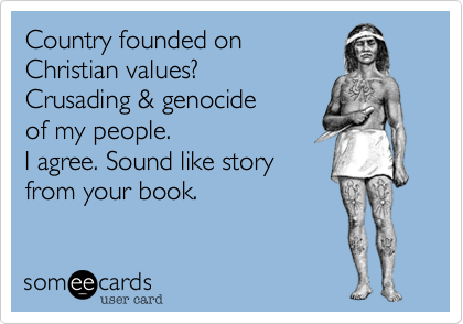So America was founded on Christian values?