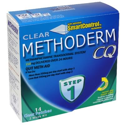 nicoderm cq - with lented SmartControl Technology Clear Methoderm Methamphetamine Transdermal System 150 mg Delivered Over 24 Hours Quit Meth Aid wou Do More 700 per day starts Less 2002 Step 14 Clear Patches 2 Week Kit