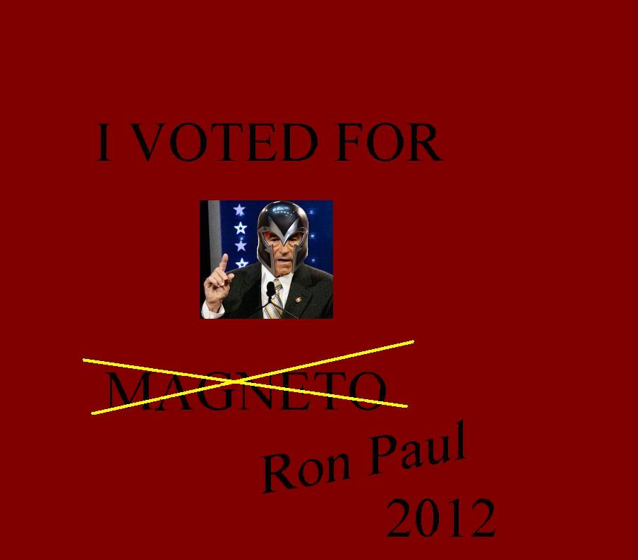 Vote Magneto in 2012