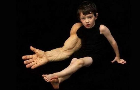 photoshop strongest kid on earth