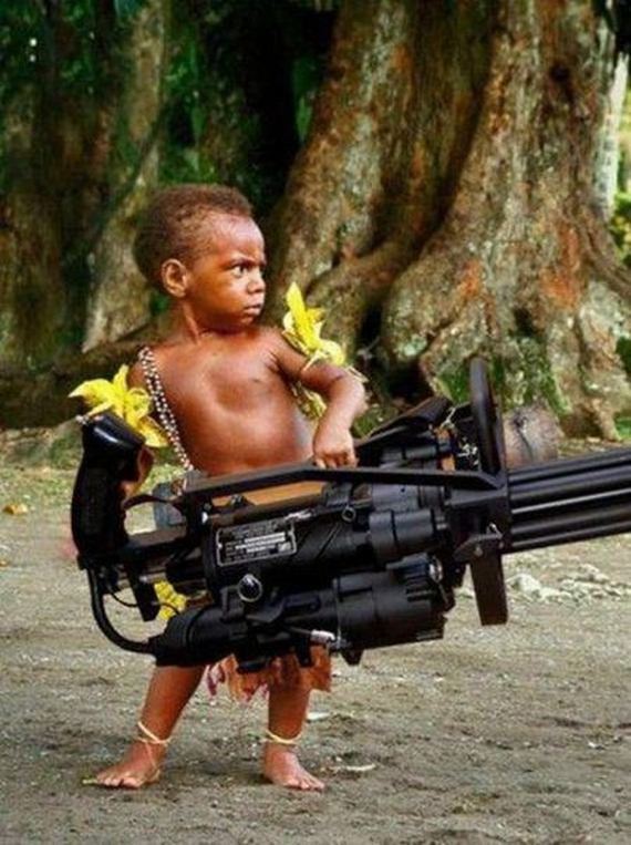photoshop kid with guns