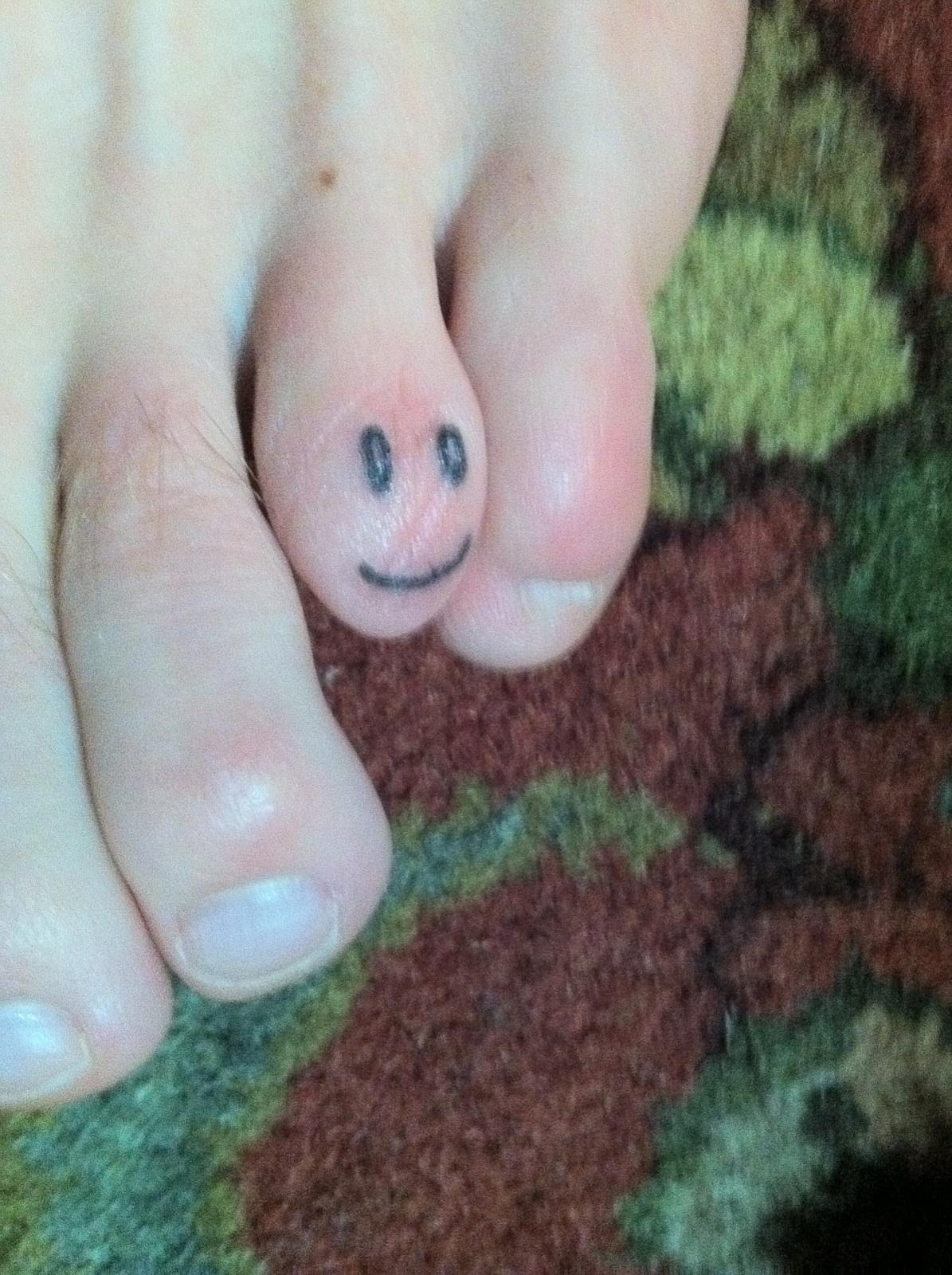 I cut my Brother's toe off when we were kids.  It was an accident.  He could not have gotten this tat without me.