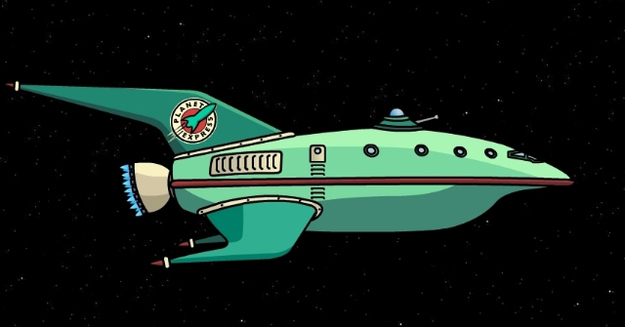 The planet express ship is supposedly modeled to look like its pilot, Leela.