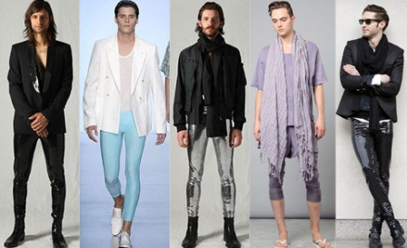 “Meggings”  Refers to leggings which are highly in trend in the lanes of Tokyo, Paris, London and New York. Initially the introduction of leggings in female fashion world was a hot button topic, and now this trend is extended for the males too.
