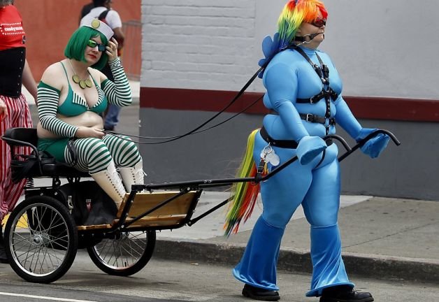 Bronies Are Adults that dress and or portray their favorite characters from the Popular Children’s television show “My Little Pony.”