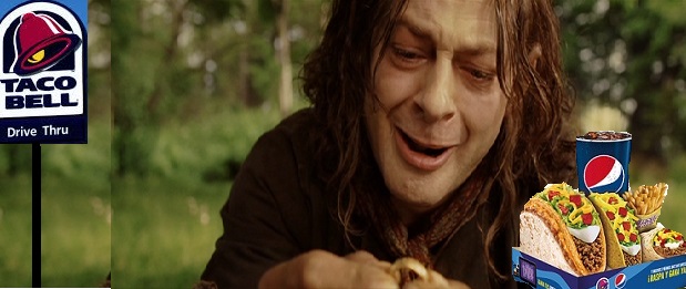In the Year TA 2463, This Hobbit hailing from Gladden Fields located near the Misty Mountains found something "Precious" in his Cheesy Gordita. The Hobbit later identified as “Sméagol” pursued no compensation and is currently unavailable for comment.