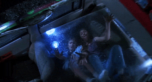 In Jurassic Park the children’s screams when the T.Rex assaults their car are Genuine. The glass above them was not supposed to break and the mechanical dinosaur dipped far lower than it was supposed to.