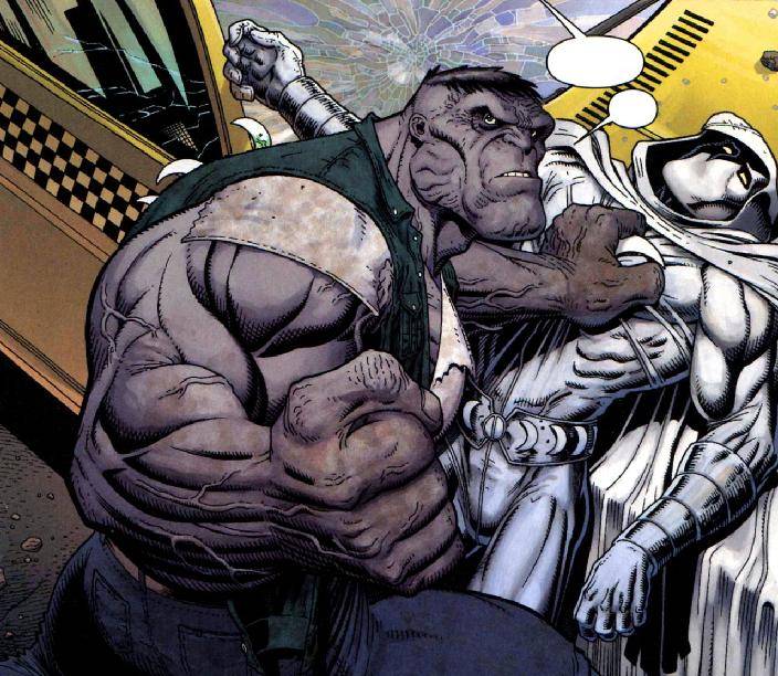Marvel originally planned for Bruce Banner to turn into Grey Hulk when under the Scarlet Witch’s spell in Avengers: Age of Ultron, to indicate a higher level of strength. Ultimately this ideal was scrapped in post-production.