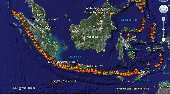Active Volcanoes of Indonesia
