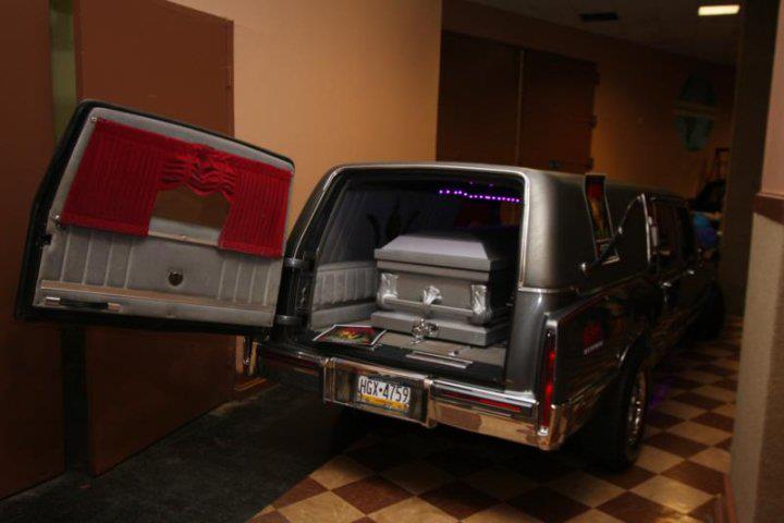 Some of the hearses arrive to the convention filled, that's ok, there's always a need for the contents...