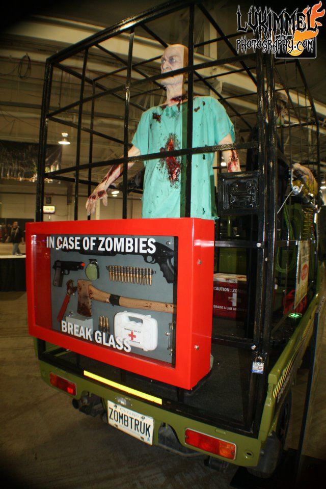 In case of zombies   http:www.zombietruck.com  the trucks official website