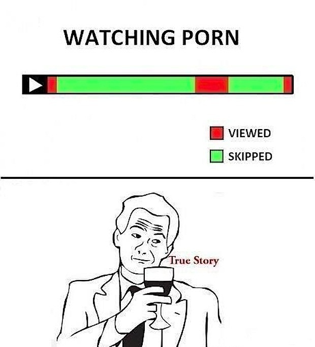 random pic true story meme - Watching Porn Viewed O Skipped True Story