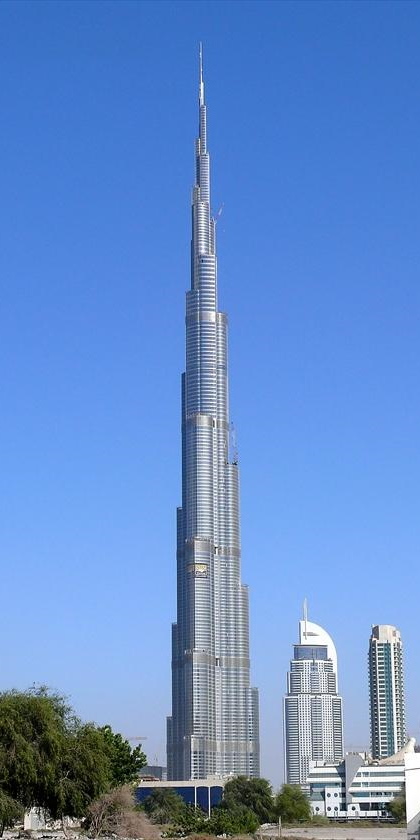 Burj Dubai, Dubai (2007 AD, 818m)