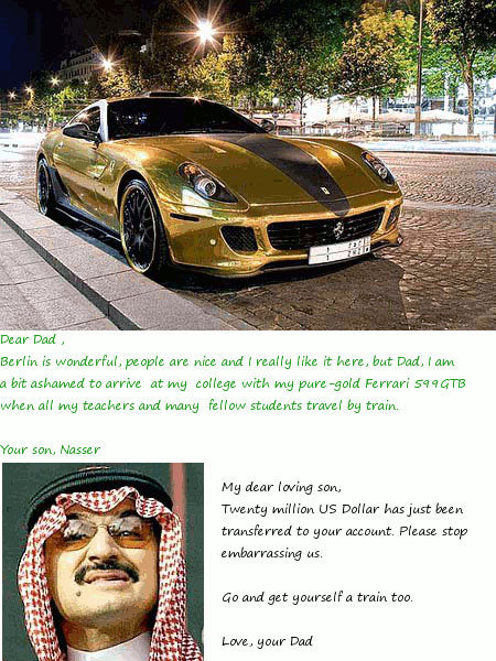 Saudi Prince's Letter Home