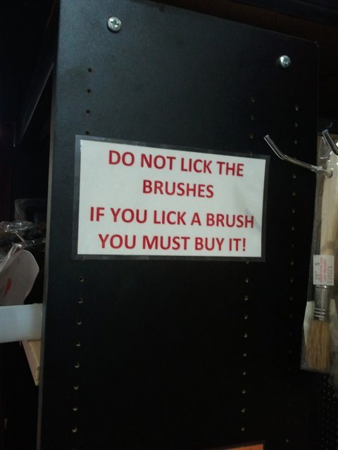 Don't Lick The Brushes