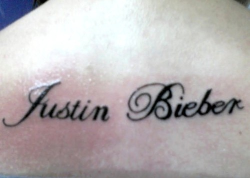 WTF Justin Bieber Tattoos