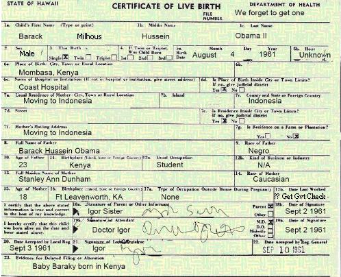 President Obama authurized Hawaii to release the long form birth certificate on April25,2011
