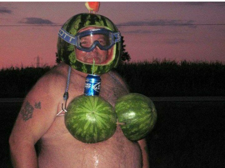 funny watermelon guy