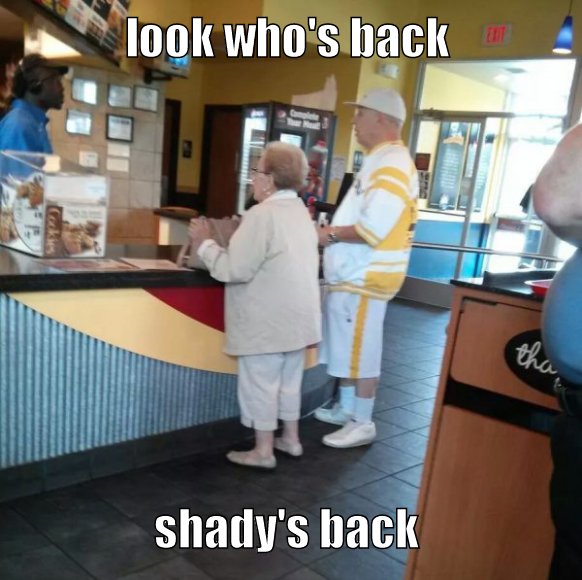 slim shady out with his bitch