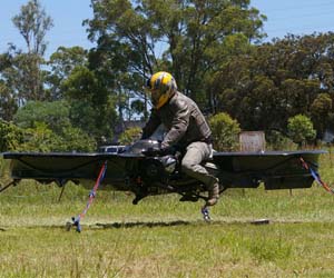 Hover Bike 46,390.50 The Future delivers once again with a new form of personal transportation  the Hover Bike is a dual propeller hovercraft that can travel over 170 miles per hour at a max altitude of 10,000 feet. Perfect for a scenic flyover, or avoiding rush hour traffic.