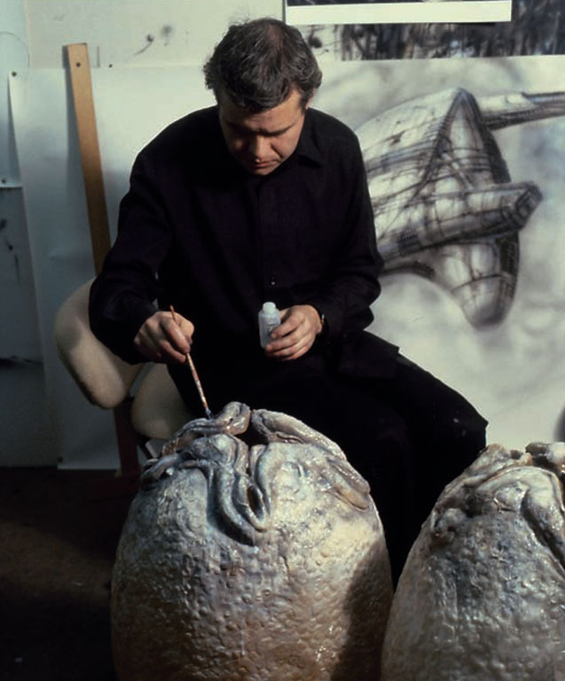 H.R. Giger, creating the props and costumes for ALIEN 1979