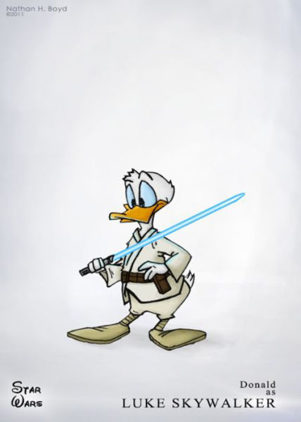 disney star wars characters - Nathan H. Boyd Star Ars Donald Luke Skywalker