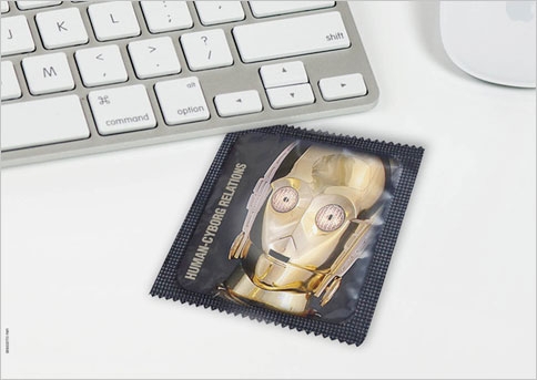 funny condom wrapper - option HumanCyborg Relations