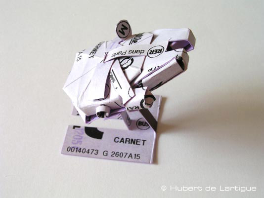 star wars origami - YdBd Suep 138 Bu Carnet 00140473 G 2607A15 Hubert de Lartigue