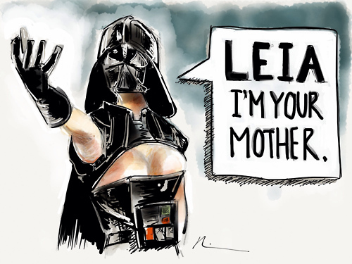 motorcycle accessories - Leia I'M Your Mother.