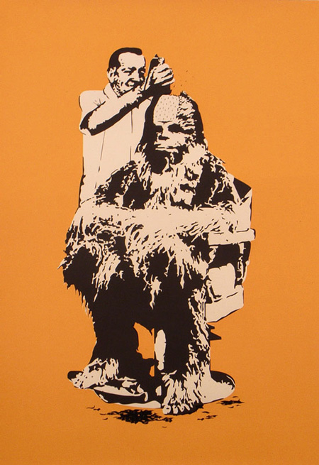 banksy chewbacca - 7"