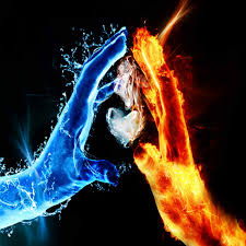 Fire and Ice art