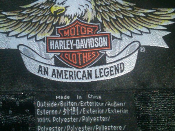 Funny, they make a point to make sure you now they are "An American Legend", and place that right above the made in China tag.