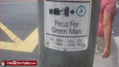 All the power of the green man in one little button