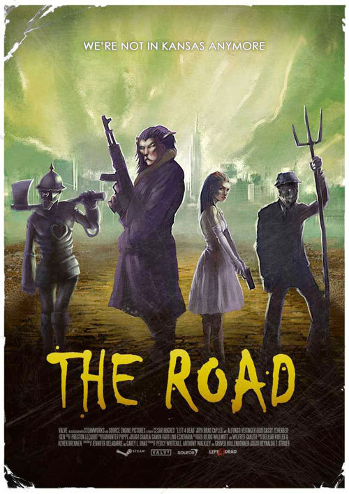 Left 4 Dead poster featuring the cast of the Wizard of OZ