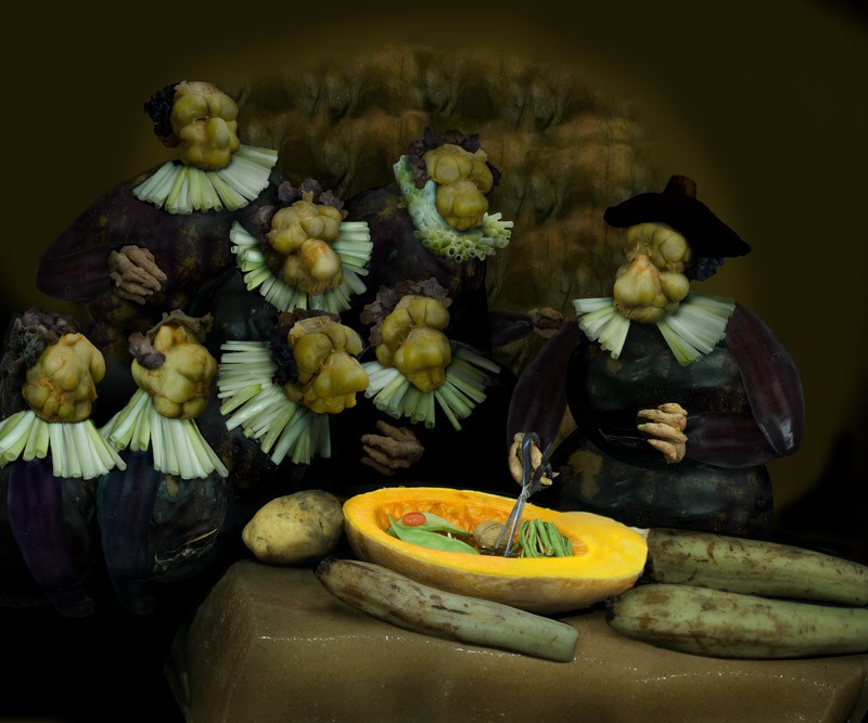 Famous Paintings Done With Veggies