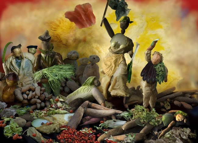 Famous Paintings Done With Veggies