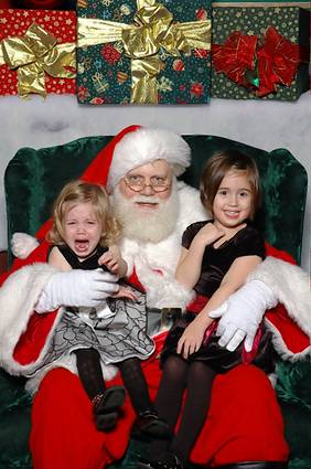 Cute Kids that are afraid of Santa