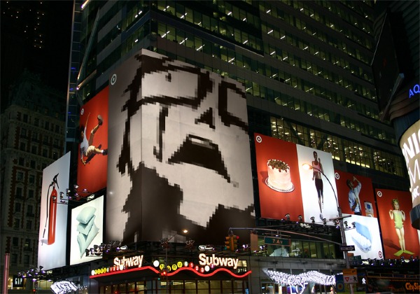 lorddread purchases a giant billboard of himself, but no one cares