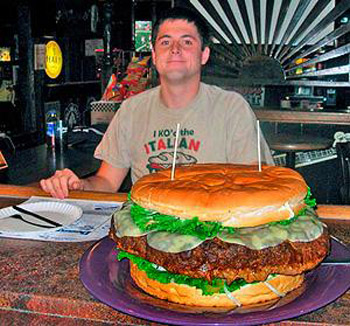 15 pound burger