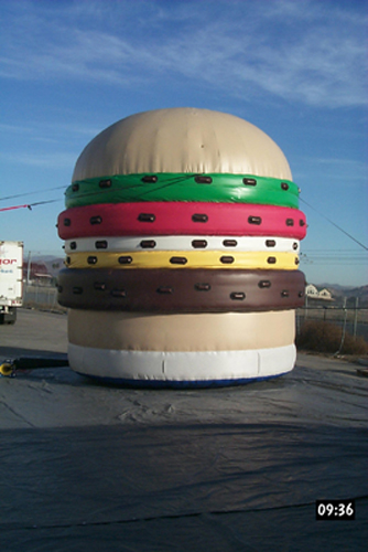 The Inflatable Burger Climb 