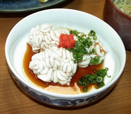 Codfish Sperm, eaten in various parts of Asia