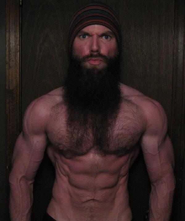Extremely Awesome intense beard man!