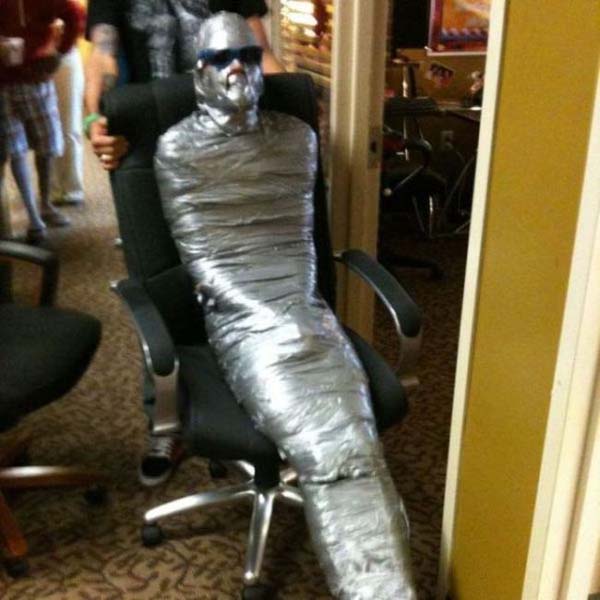 duct tape person