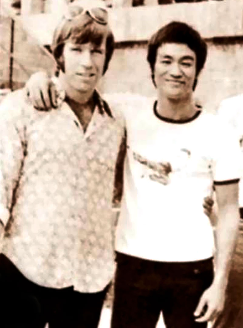 Chuck Norris and Bruce Lee