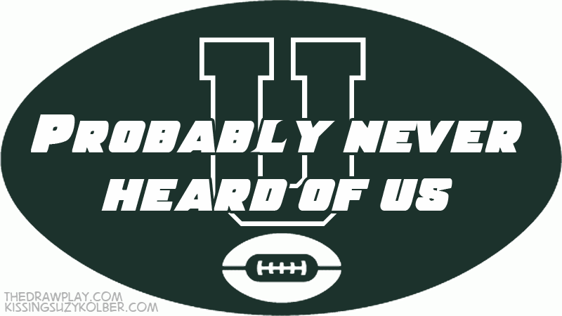 New York Jets: Yeah, I know you like that other New York Team. The Big Blue whatevers, but were totally the cool ones, ya know. We were kissing reporters before it was cool.